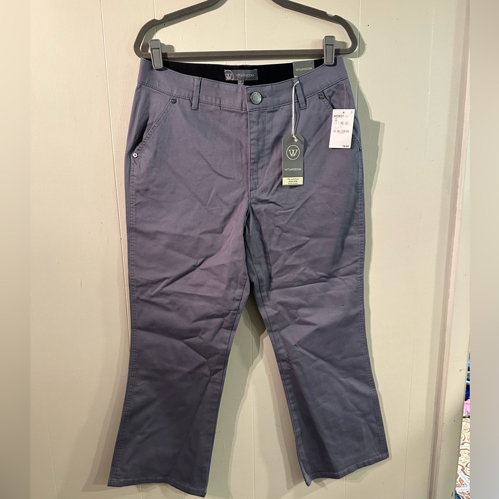 Wit & Wisdom Charcoal Wide Leg Jeans